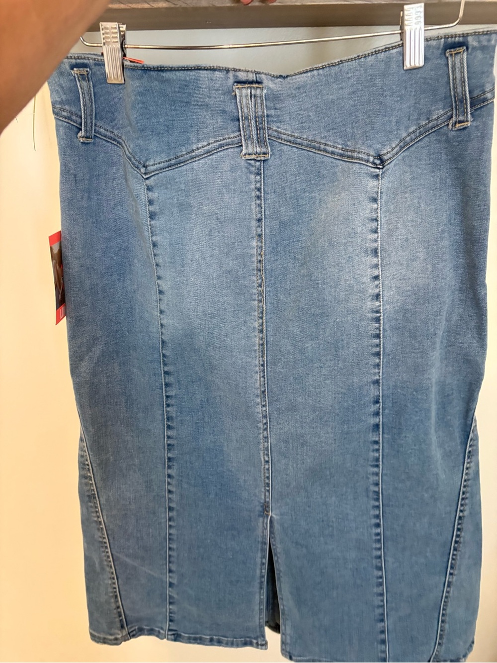 one 5 one Blue Denim Straight Skirt - Picture 5 of 5